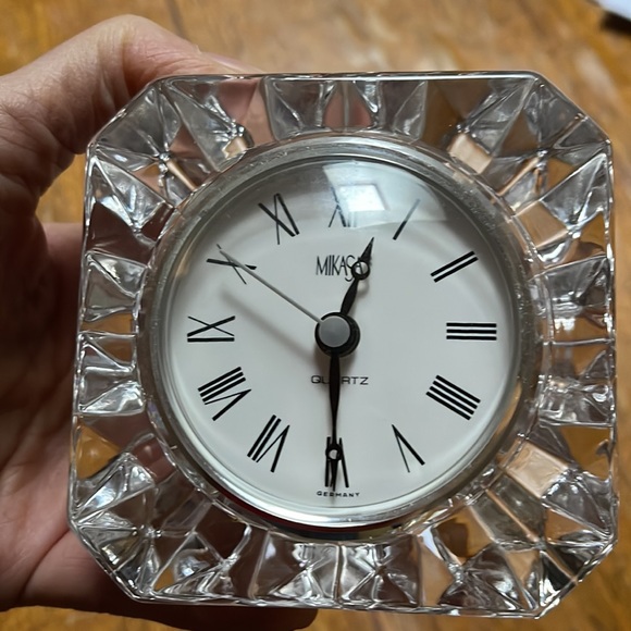 Mikasa Accents Mikasa Crystal Clock Poshmark